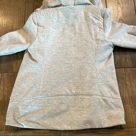 SOFT AND WARM Athleta Luxe Zip Up Hooded Jacket, Size Petite Large - Picture 7 of 9